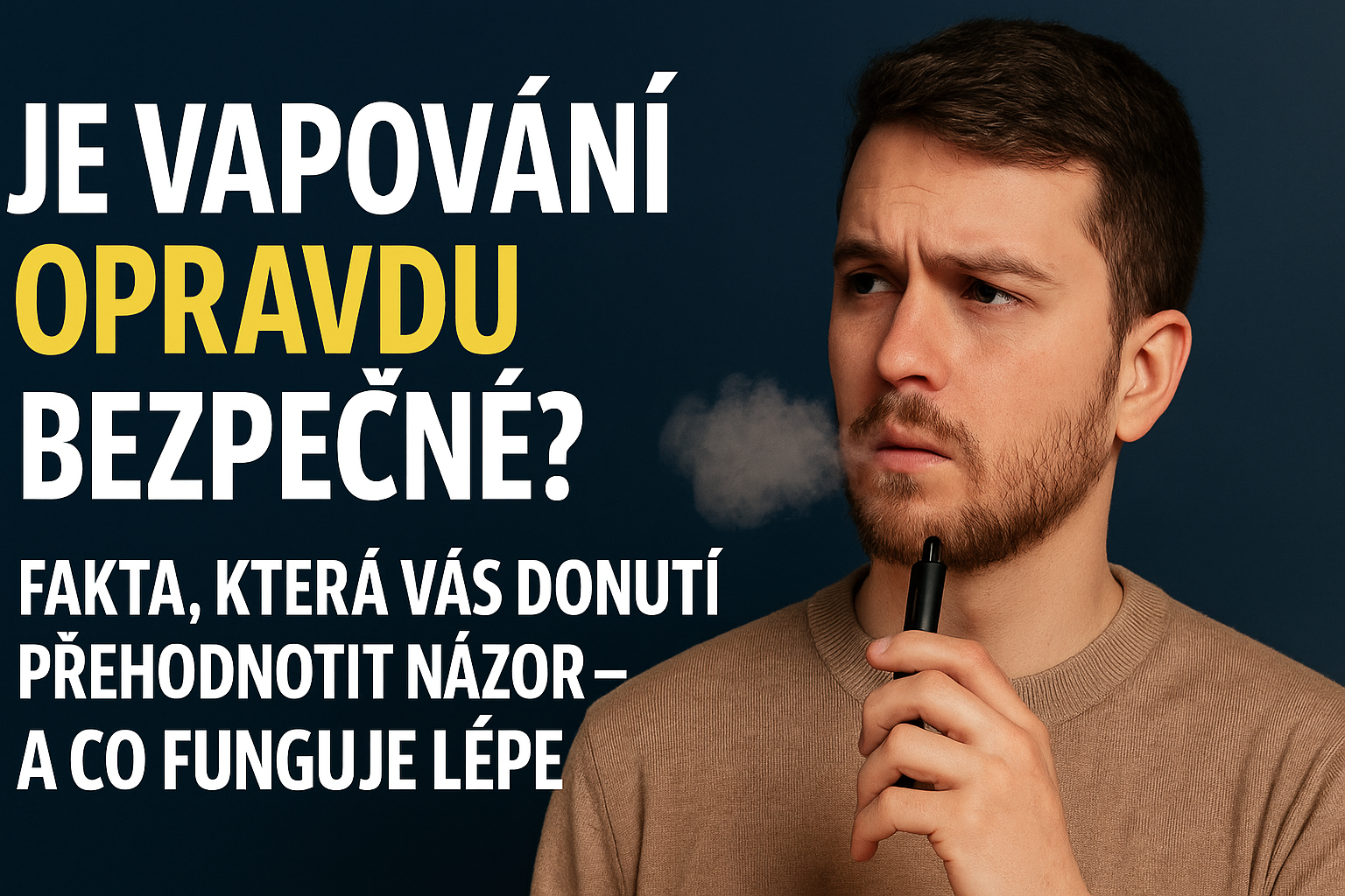 Je vapování opravdu bezpečné? Fakta, která vás donutí přehodnotit názor – a co funguje lépe